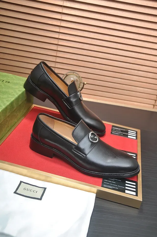 Gucci Horsebit 1955 काले चमड़े के हॉर्सबिट लोफर्स 4