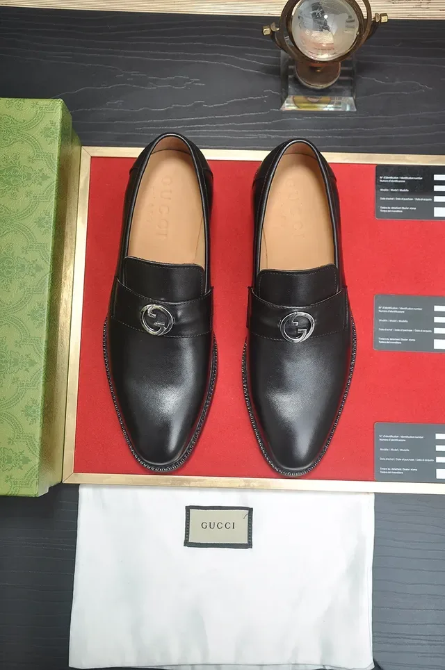 Gucci Horsebit 1955 काले चमड़े के हॉर्सबिट लोफर्स 5