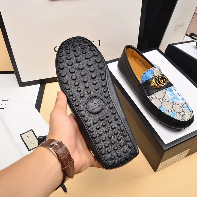 Gucci Horsebit 1955 mocasins de lona GG floral 4
