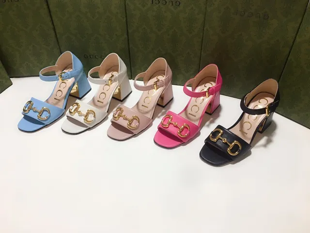 Gucci Horsebit 1955 Pink Gold Buckle Block Heel 2