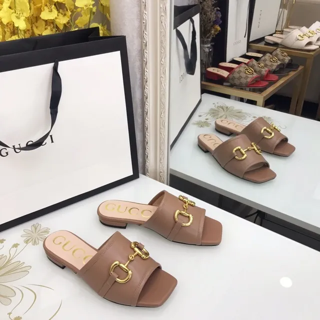 Gucci Horsebit 1955 Couro Tan Horsebit Buckle Babuchas 2