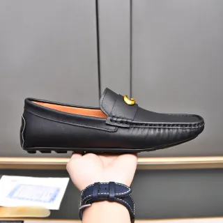 Gucci Horsebit Loafer কালো চামড়া সোনালি বকেল লুফার