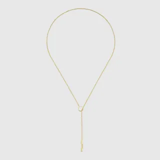 Gucci লারিয়েট নেকলেস গোল্ড বক্স চেইন নেকলেস