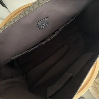 Gucci Ophidia বেইজ ব্রাউন মোনোগ্রাম ক্যানভাস ফ্ল্যাপ-ফ্রন্ট মেসেঞ্জার ব্যাগ 3