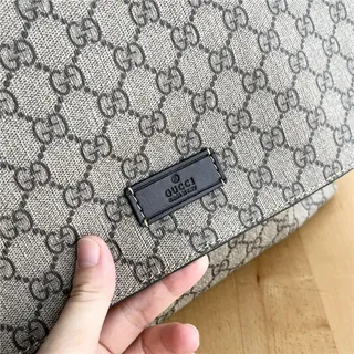 Gucci Ophidia বেইজ ব্রাউন মোনোগ্রাম ক্যানভাস ফ্ল্যাপ-ফ্রন্ট মেসেঞ্জার ব্যাগ 4