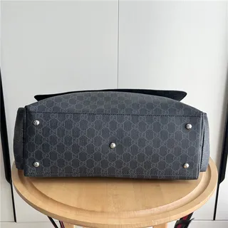 Gucci Ophidia বেইজ ব্রাউন মোনোগ্রাম ক্যানভাস ফ্ল্যাপ-ফ্রন্ট মেসেঞ্জার ব্যাগ 16