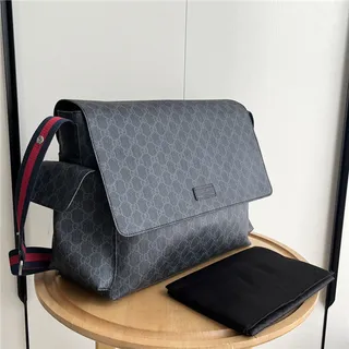 Gucci Ophidia বেইজ ব্রাউন মোনোগ্রাম ক্যানভাস ফ্ল্যাপ-ফ্রন্ট মেসেঞ্জার ব্যাগ 18