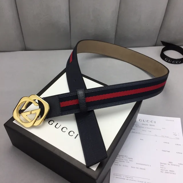 Gucci Ophidia কালো সোনার ইন্টারলকিং জি বাকল ওয়েব স্ট্রাইপ ট্রিম চামড়ার বেল্ট 6
