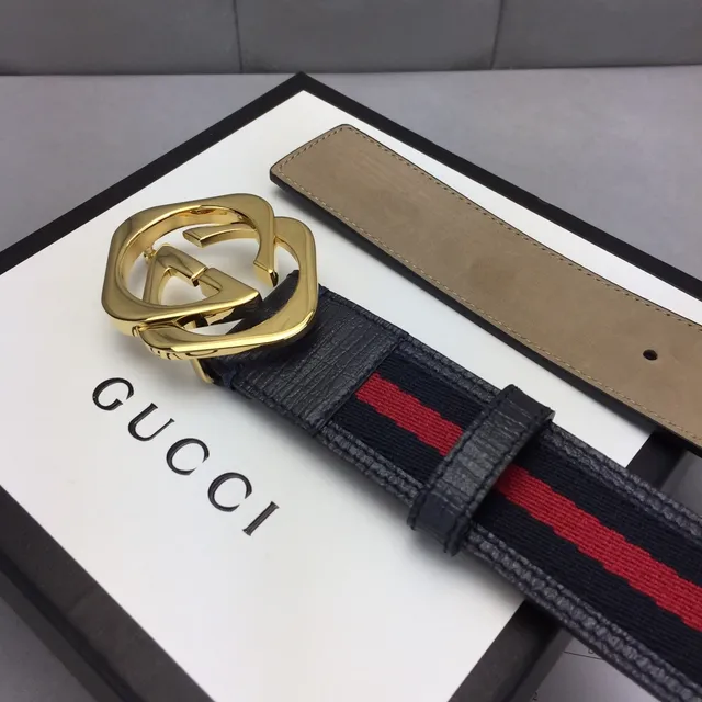 Gucci Ophidia কালো সোনার ইন্টারলকিং জি বাকল ওয়েব স্ট্রাইপ ট্রিম চামড়ার বেল্ট 8