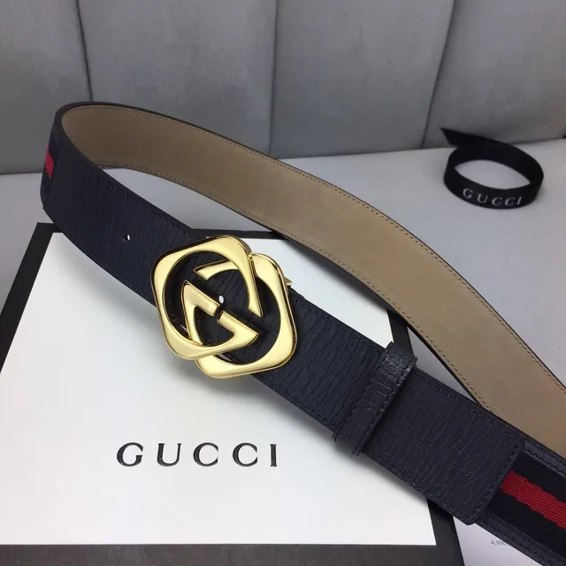 Gucci Ophidia কালো সোনার ইন্টারলকিং জি বাকল ওয়েব স্ট্রাইপ ট্রিম চামড়ার বেল্ট 9