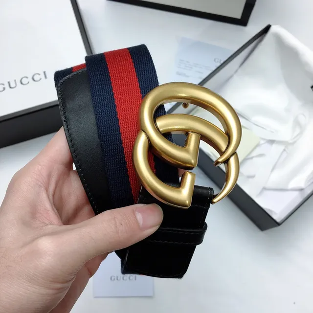Gucci Ophidia Ceinture en toile avec rayures tissées 3