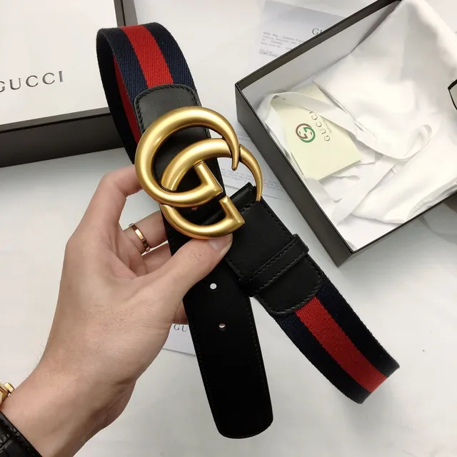 Gucci Ophidia Ceinture en toile avec rayures tissées 6