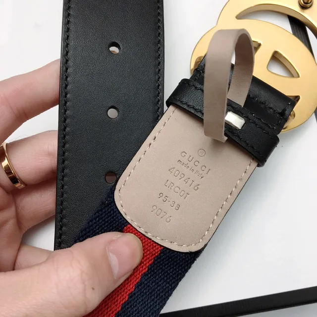 Gucci Ophidia Ceinture en toile avec rayures tissées 7
