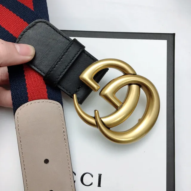 Gucci Ophidia Ceinture en toile avec rayures tissées 8