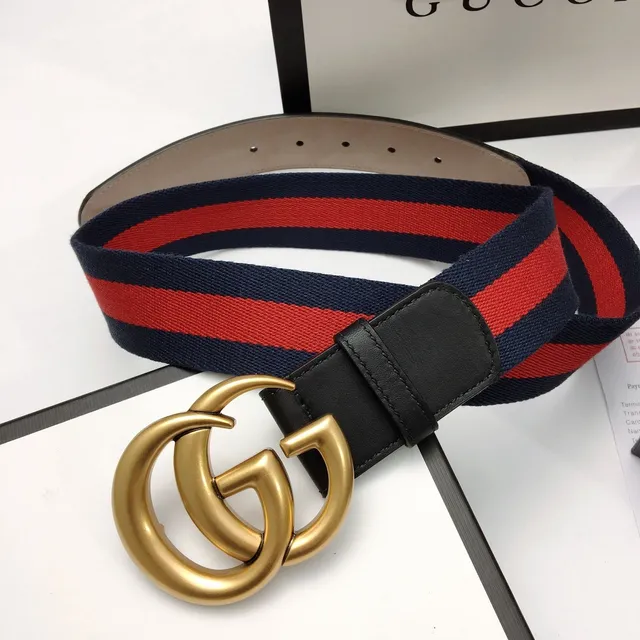 Gucci Ophidia Ceinture en toile avec rayures tissées 9
