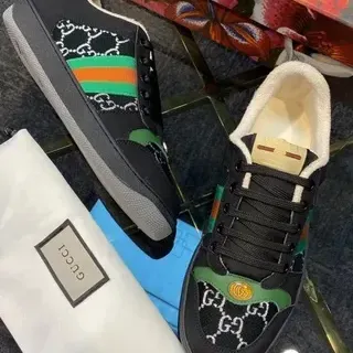 Gucci Rhyton Negro Verde Rojo GG Monogram zapatillas lifestyle