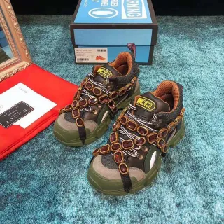 Gucci Rhyton Zapatillas Chunky con Correa Jeweled