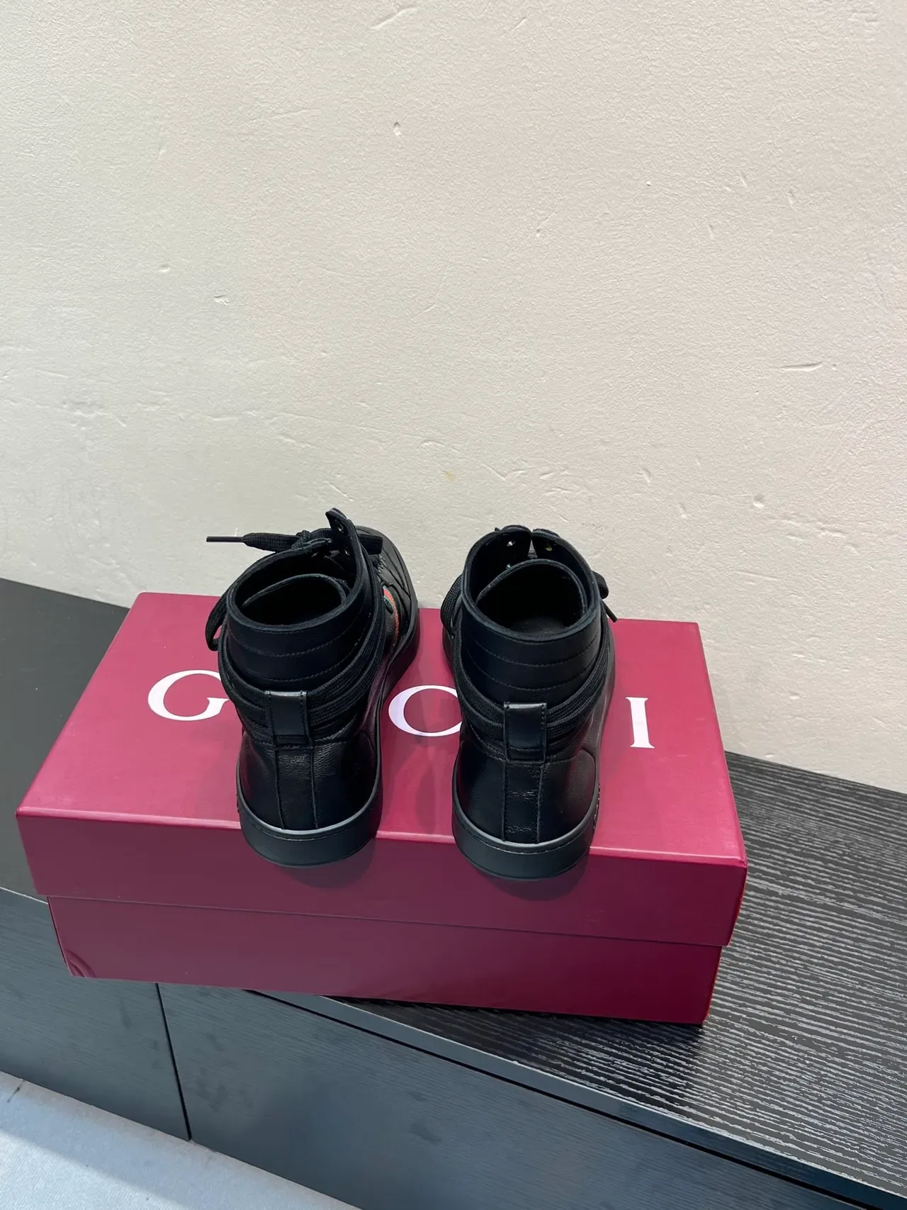 Gucci Screener Black Red Green Web Stripe sneakers lifestyle 6