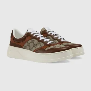 Gucci Screener marrón y beige GG Monogram zapatillas lifestyle