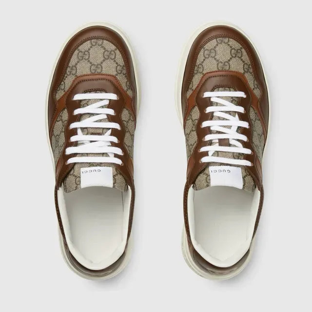 Gucci Screener marron et beige GG Monogram sneakers lifestyle 2