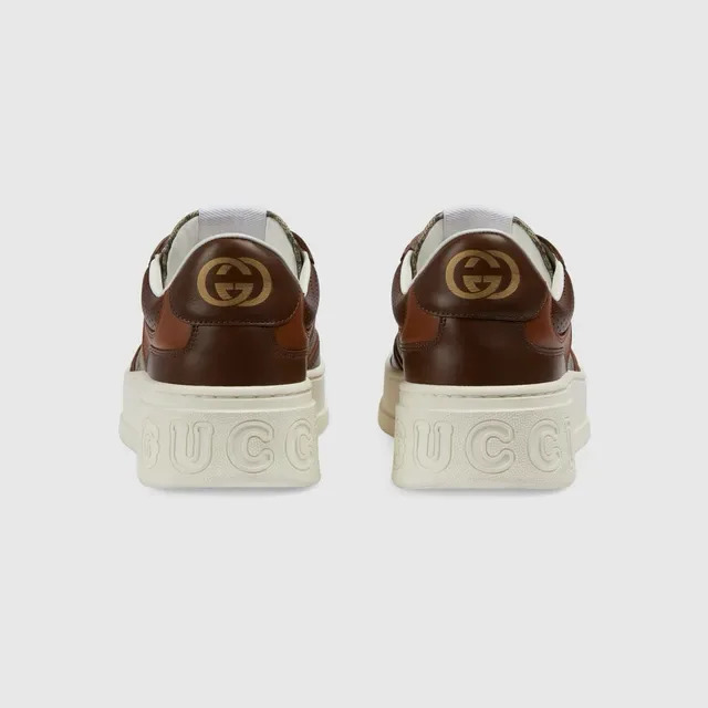 Gucci Screener marron et beige GG Monogram sneakers lifestyle 5
