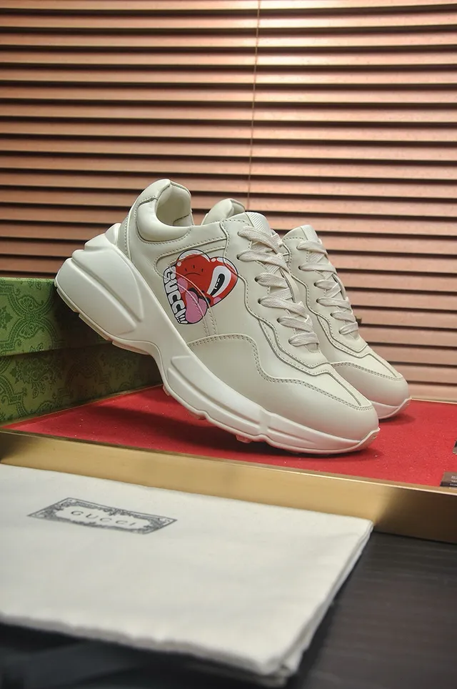 Gucci Screener Off-White Cherry Graphic Chunky Sneakers 7