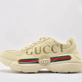 Gucci Screener Off-White Zapatillas de cuero lifestyle
