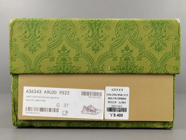 Gucci Screener धन्यवाद ग्राफिक सफेद घने स्नीकर 11