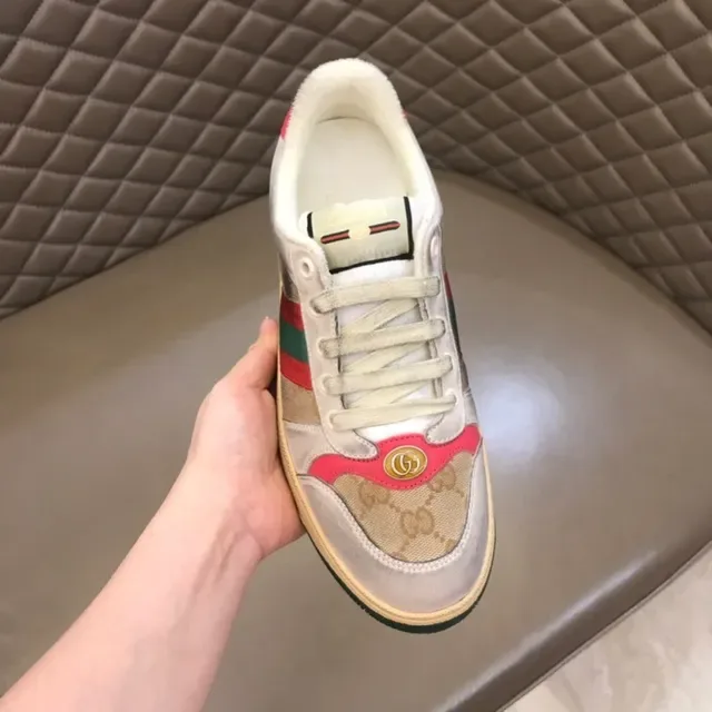 Gucci Tennis 1977 beige vert rouge rayures web style de vie sneakers 6