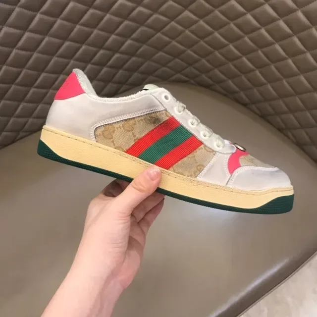 Gucci Tennis 1977 beige vert rouge rayures web style de vie sneakers 7