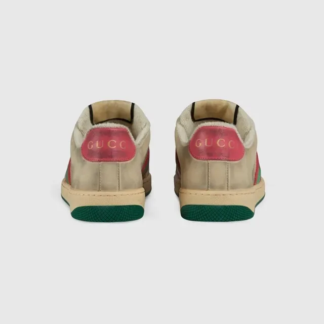 Gucci Tennis 1977 beige vert rouge rayures web style de vie sneakers 8