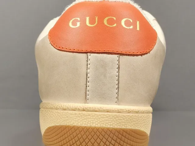 Gucci Tennis 1977 أحذية رياضية أزرق برتقالي ويب أسلوب حياة 2