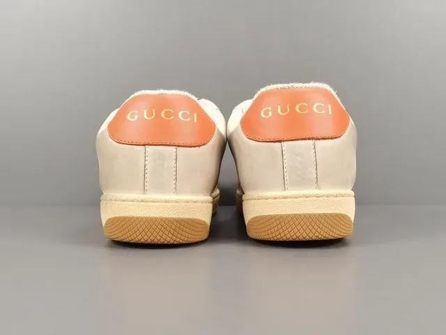Gucci Tennis 1977 أحذية رياضية أزرق برتقالي ويب أسلوب حياة 12