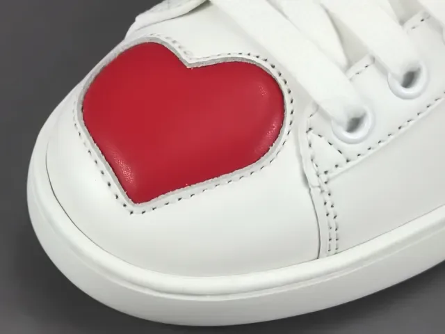 Gucci Tennis 1977 أبيض أحمر أخضر قلب أسلوب حياة حذاء رياضي 10