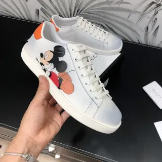 Gucci x Disney Ace Mickey Mouse Zapatillas Lifestyle Blanco Naranja