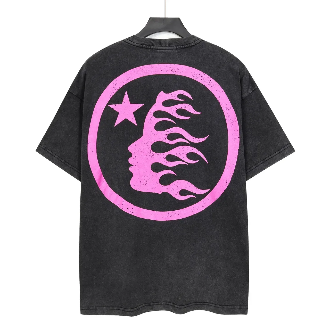 T-shirt oversize Hellstar imprimé graphique lavage acide 3