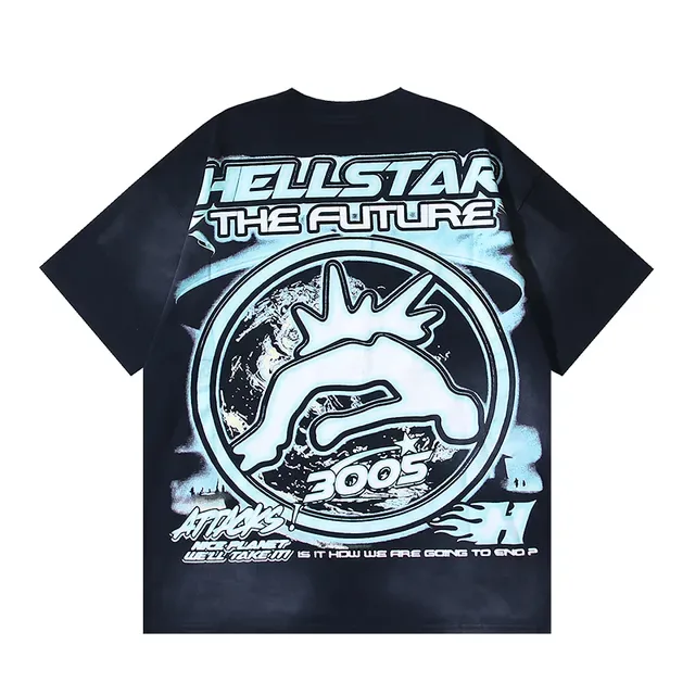 Hellstar Double-Sided UFO Graphic Oversized T-Shirt 3