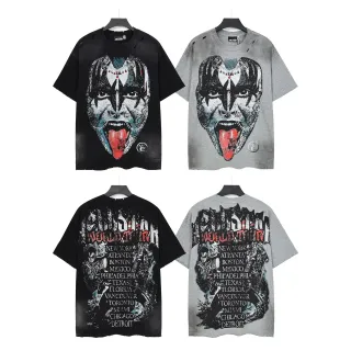 Hellstar Graphic Print Distressed Oversized T-Shirt