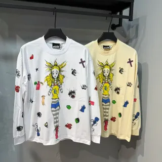 Hellstar Long-Sleeve Graphic Crewneck T-Shirt