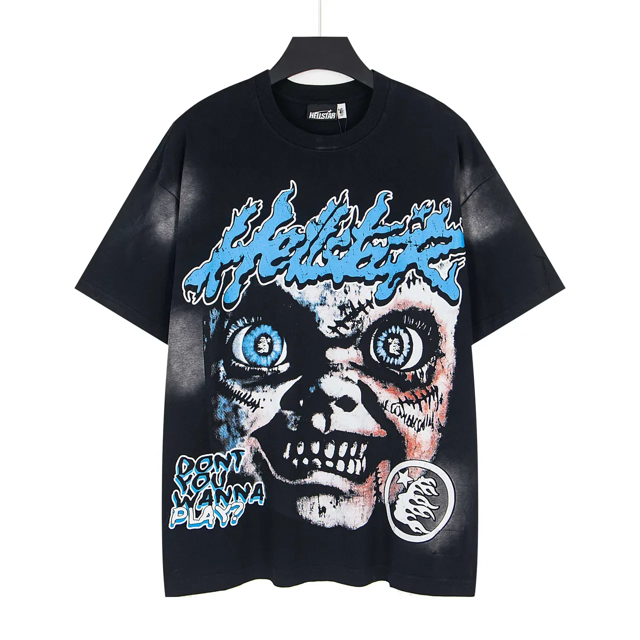 Hellstar Oversized Distressed Horror Graphic T-Shirt 2