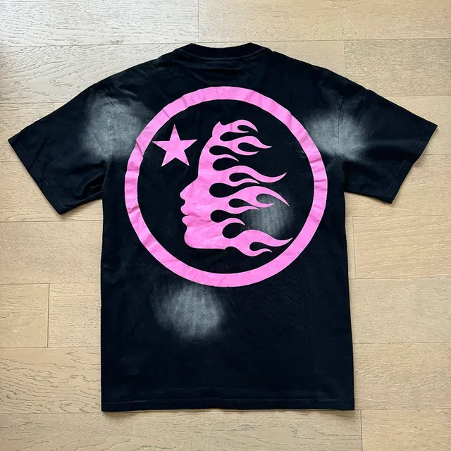 Hellstar Oversized Distressed Pink Graphic T-Shirt 5