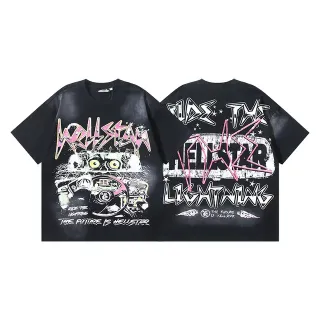 Hellstar Ride The Lightning Graphic Oversized T-Shirt