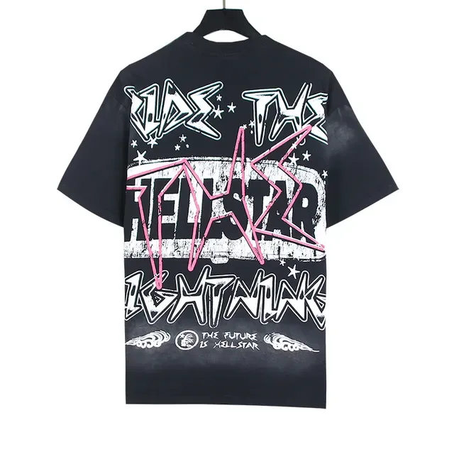 Hellstar Ride The Lightning গ্রাফিক ওভারসাইজড টি-শার্ট 6