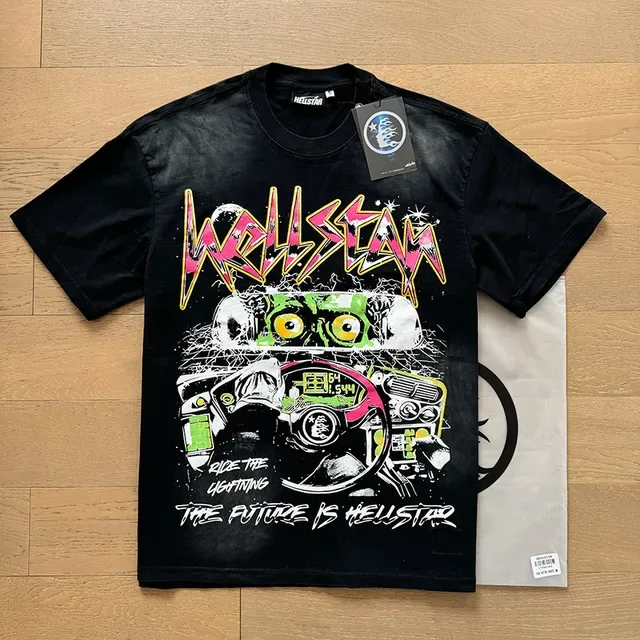 Hellstar Ride The Lightning গ্রাফিক ওভারসাইজড টি-শার্ট 9