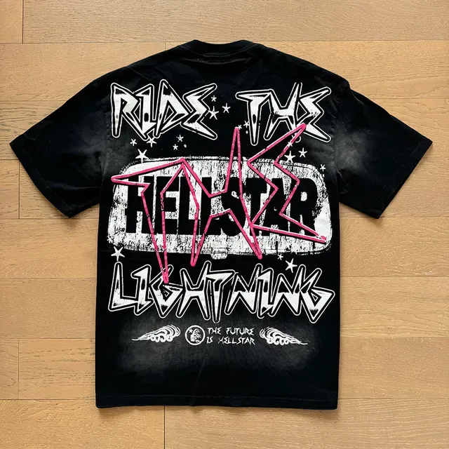 Hellstar Ride The Lightning গ্রাফিক ওভারসাইজড টি-শার্ট 10