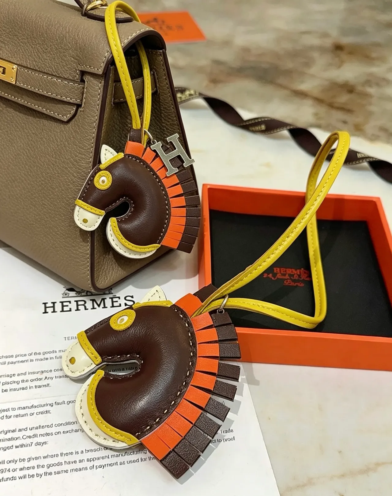 Hermès Beige Brown Structured Pebbled Leather Double Rolled Top Handles Boston Bag 6