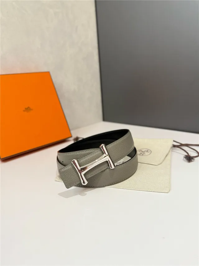 Hermès H Buckle Belt preto bege reversível couro texturizado de metal 7