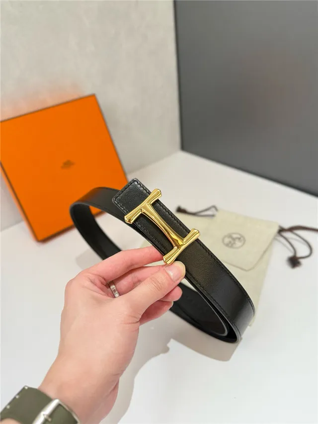 Hermès H Buckle Belt preto bege reversível couro texturizado de metal 8