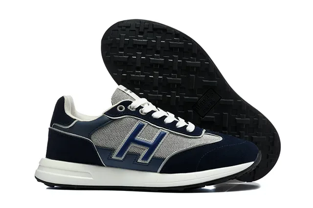 Hermès H-RUN 米色 橄榄绿 白 橙 生活方式运动鞋 24