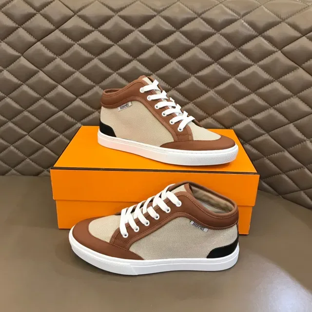 Hermès sneakers lifestyle en matériaux mixtes à tige haute 2